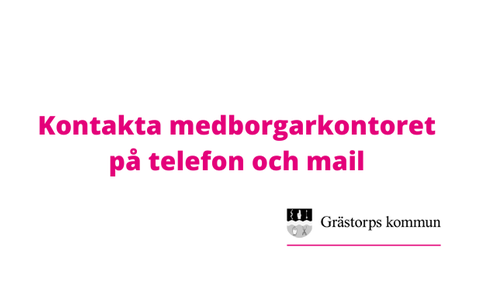 Kontakta Medborgarkontoret Via Telefon Eller Mail - Startsida